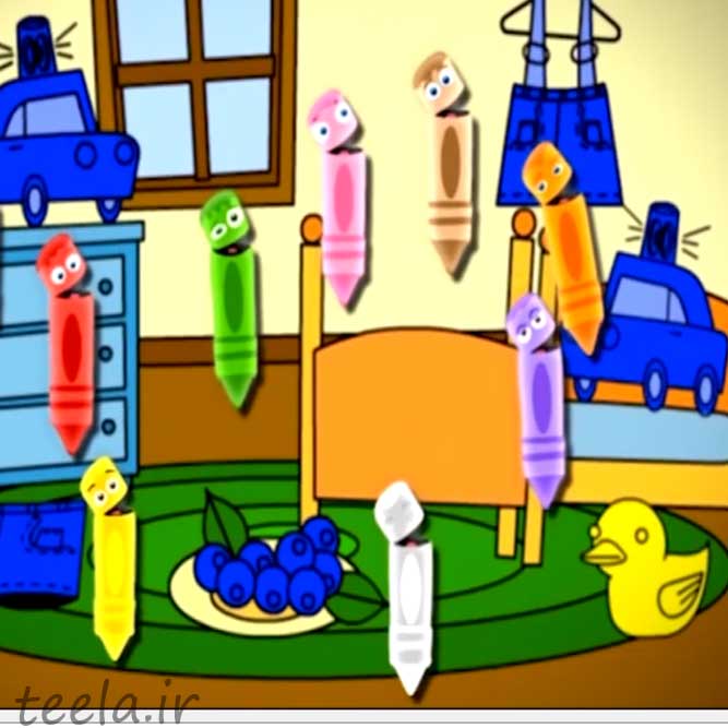 آموزش رنگ ها - Color- Blue