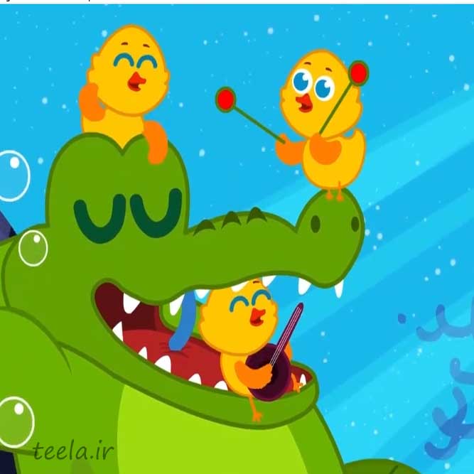 آموزش اعداد - Five little dock