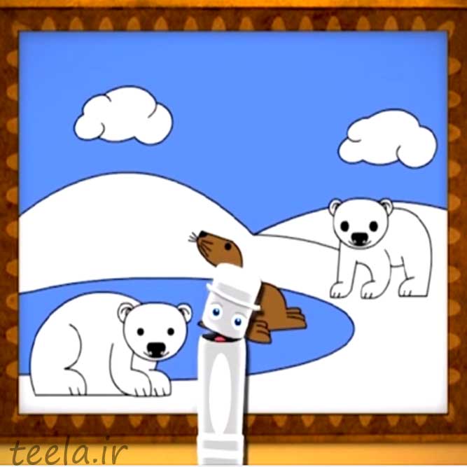 آموزش انگلیسی رنگ ها - رنگ سفید - white